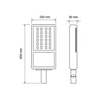 LED тяло за улично осветление 220V, 30W, 4200К, IP66 LED осветление