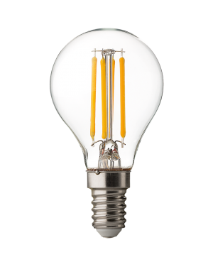 LED filament лампа топка, димираща, 4W, E14, 4200K, 220-240V AC, неутрална светлина LED крушки