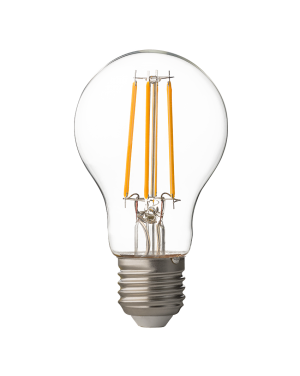 LED filament лампа крушка, димираща, 8W, E27, 2700K, 220-240V AC, топла светлина LED крушки
