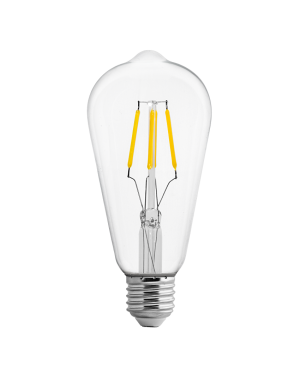 LED filament лампа крушка, димираща, 4W, E27, 4200K, 220-240V AC, неутрална светлина LED крушки