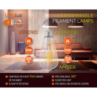 LED filament лампа крушка, димираща, 4W, E27, 4200K, 220-240V AC, неутрална светлина LED filament лампа крушка, димираща, 4W, E27, 4200K, 220-240V AC, неутрална светлина LED крушки