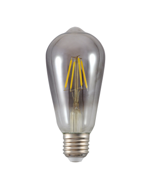 LED filament лампа крушка опушен, ST64, 5W, E27, 1800K, 230V AC, амбър LED крушки