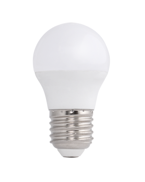 LED лампа топка 5W, E27, 3000K, 220-240V AC, топла светлина LED крушки