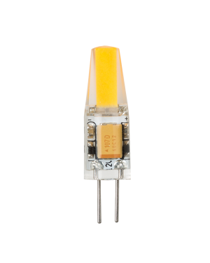 LED лампа 1.5W, G4, 3000K, 12 V DC, топла светлина, COB, 1 бр. / блистер LED крушки