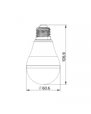 LED лампа крушка със сензор за осветеност 6W, E27, 220-240V AC, неутрална светлина 4200 K LED крушки