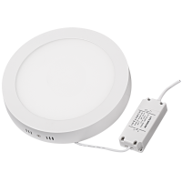 LED панел за открит монтаж, кръг, 12W, 2700K, 220-240V AC, топла светлина LED панели