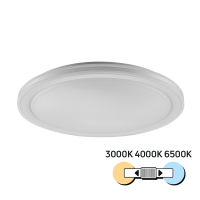 LED CCT плафониера, 24W, 3000K/4000K/6500К LED осветление