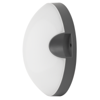 LED плафониера кръг, сива, 11W, 4000K, IP54 LED осветление