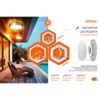 Магнитен LED модул за плафониери 24W, 4000K, 220V-240V AC LED осветление