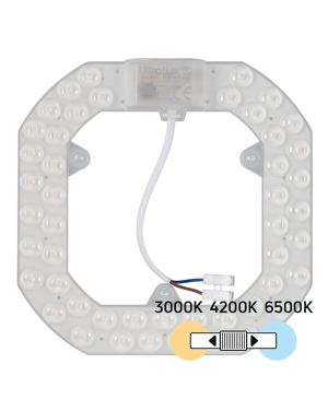 Магнитен LED модул за плафониери с превключвател, 24W, 3000K/4200K/6500K, 220V-240V AC LED осветление