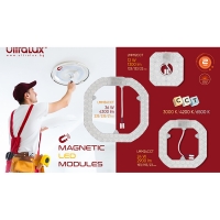 Магнитен LED модул за плафониери с превключвател, 24W, 3000K/4200K/6500K, 220V-240V AC LED осветление