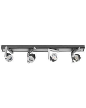 LED спот осветително тяло с възможност за насочване, 4x5W, 4200K, графит LED осветление