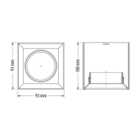 Тяло за открит монтаж, low glare, GU10, подвижно, IP20 Тяло за открит монтаж, low glare, GU10, подвижно, IP20 LED осветление