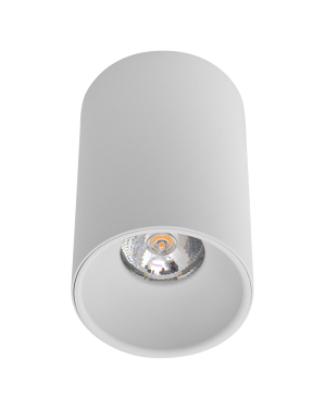 Тяло за открит монтаж, кръг, GU10, стационарно, бяло LED осветление