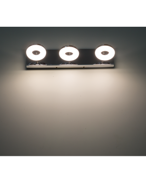 LED осветително тяло за баня, 3x5W, 2700K хром, IP44 Осветление за баня