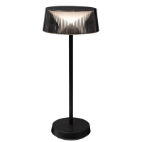 LED димираща презареждаема настолна лампа 2.3W, 3000K, IP44, черна LED димираща презареждаема настолна лампа 2.3W, 3000K, IP44, черна LED осветление