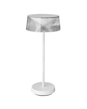 LED димираща презареждаема настолна лампа 2.3W, 3000K, IP44, бяла LED осветление