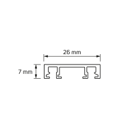 Slim релса за открит монтаж 2 m, 48V DC LED осветление
