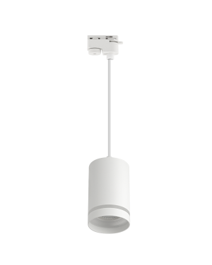 Тяло за релсов монтаж, двупроводно, GU10, 220-240V AC, IP20, бяло LED осветление