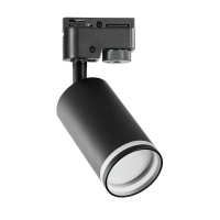 Тяло за релсов монтаж, двупроводно, GU10, 220-240V AC, IP20, черно LED осветление