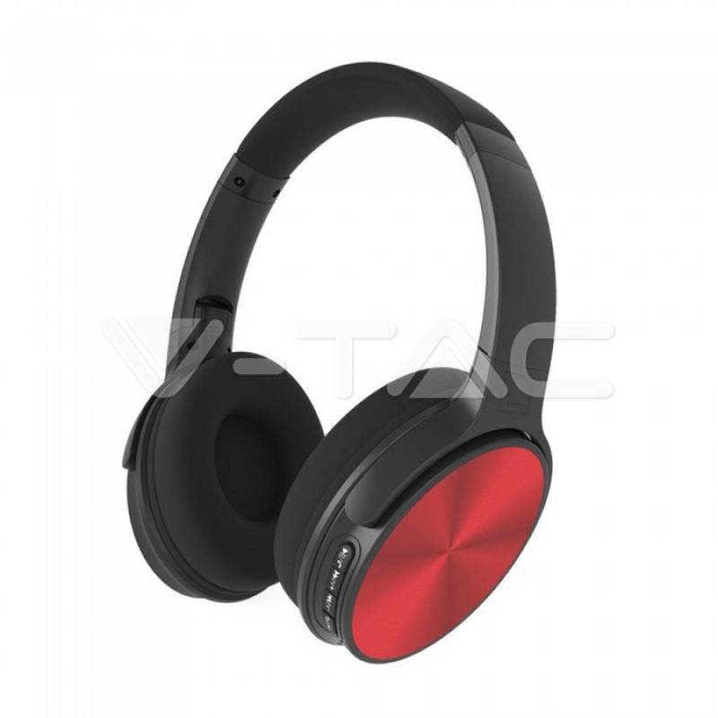 Bluetooth Слушалки Ротация 500mAh Червени Bluetooth слушалки