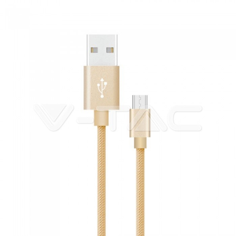 1 M Type C USB Кабел Злато - Platinum Серия Микро USB Кабели