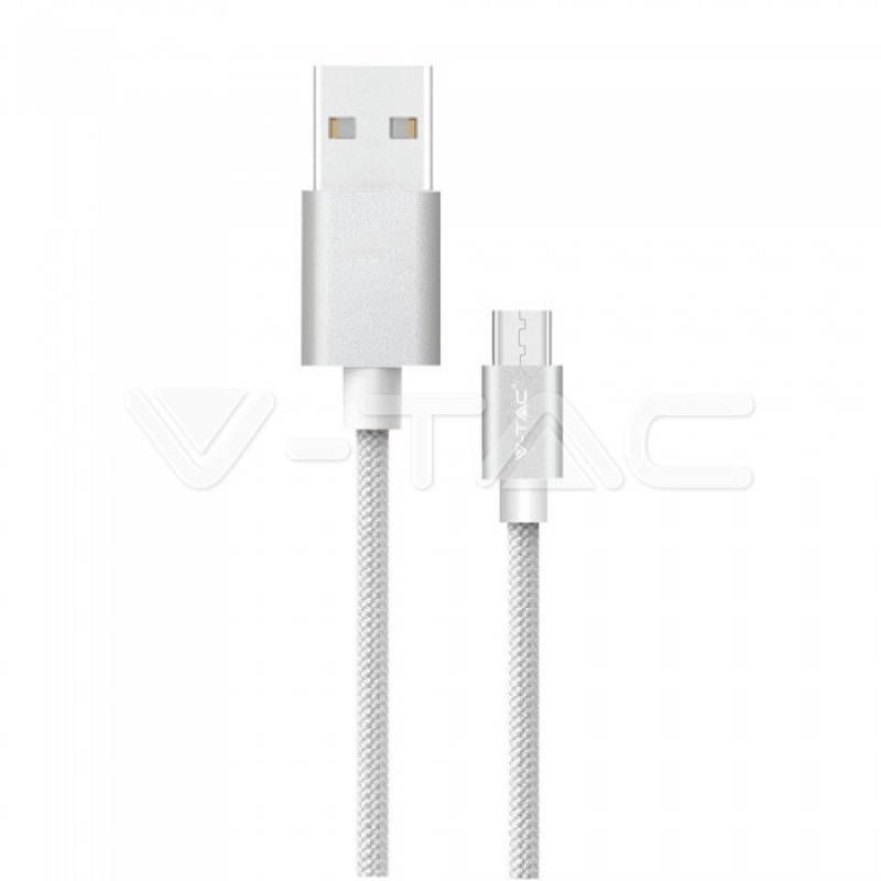 1 M Type C USB Кабел Сребрист - Platinum Серия Микро USB Кабели