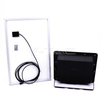 50W LED Прожектор с Фотоволтаичен Панел 6000К LED соларно осветление
