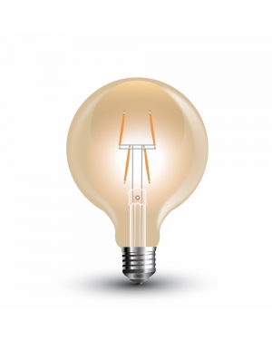 LED Крушка - 4W Filament E27 G80 Amber Топло Бяла Светлина LED крушки Е27