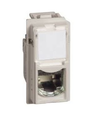 Розетка RJ45 cat.6 STP конектор toolless IDC 1 модул цвят Крем LIVING NOW механизми