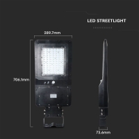 40W Улична Лампа Соларна Черно Тяло 6000К 120LM/W LED улично осветление