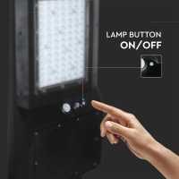 40W Улична Лампа Соларна Черно Тяло 6000К 120LM/W LED улично осветление