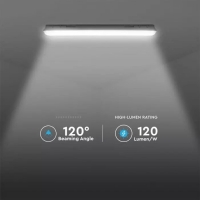 LED Влагозащитено Тяло M-Серия 1200мм 36W 6400K Mат 120 lm/W Промишлени линейни LED тела