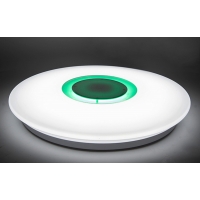 LED МУЗИКАЛЕН ПЛАФОН 36W CCT+RGB Ф400 BLUETOOTH PLASTIC LED плафони без сензори