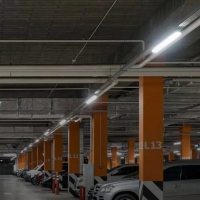 LED Влагозащитено Тяло M-Серия 600мм 18W 6400K Мат 120LM/W Промишлени линейни LED тела