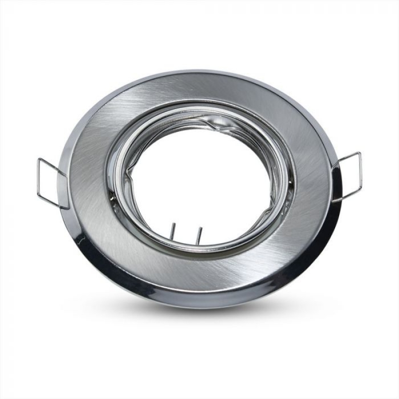 GU10 Фитинг Кръг Сатен Никел 2 бр/кутия Декоративни LED луни