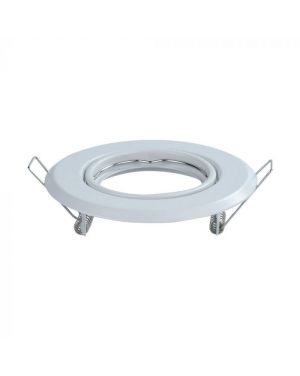 GU10 Фитинг Кръг Бял 2 бр/кутия Декоративни LED луни