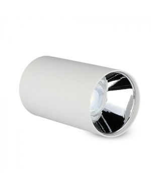 GU10 Корпус Кръг Бяло + Хром Декоративни LED луни