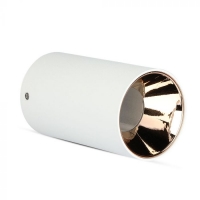 GU10 Корпус Кръг Бяло + Розово Злато Декоративни LED луни