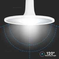 LED Крушка - SAMSUNG ЧИП 18W Акрилна UFO Пластик 3000К LED крушки Е27