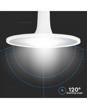 LED Крушка - SAMSUNG ЧИП 18W Акрилна UFO Пластик 3000К LED крушки Е27