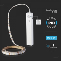 2.4W 1м. Тяло 2835 4xААА Батерия Сензор 4000K 12V LED ленти