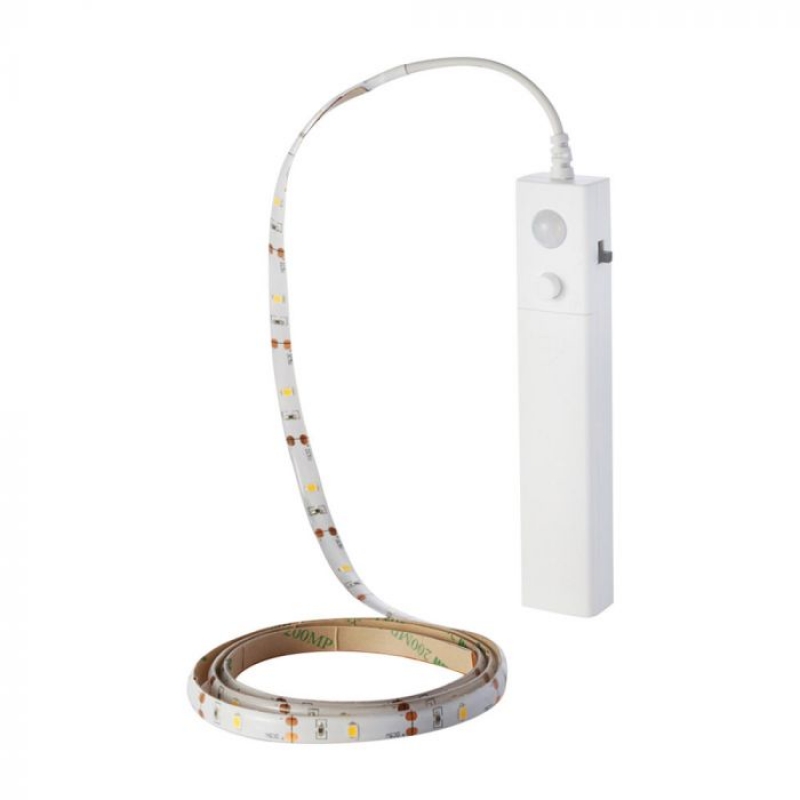 2.4W 1м. Тяло 2835 4xААА Батерия Сензор 4000K 12V LED ленти
