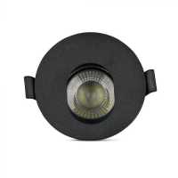 GU10 Отливка Кръг Черно + Черно Декоративни LED луни