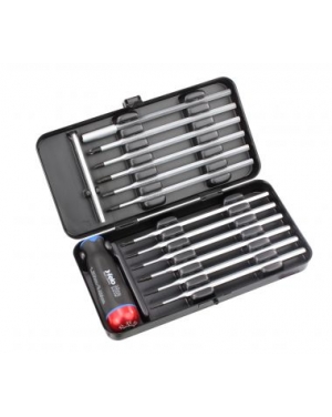 Комплект динамометрични отвертки FELO Nm-Box 1,5 Nm – 3,0 Nm 14-бр (12 x ) Torx 9 / Torx 10 / Torx 15; IP 9 / IP 10 / IP 15; 