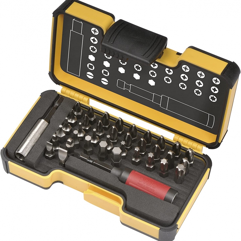 Комплект битове FELO 38-бр Bits C6,3 x 25mm 4,5 x 0,6/ 6,5 x 1,2 2