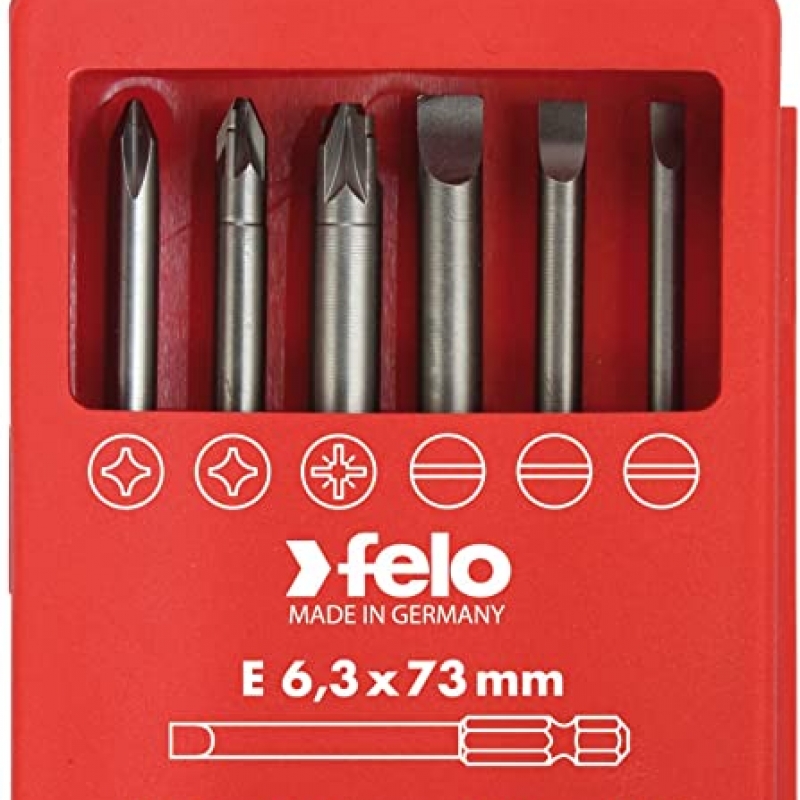 Комплект битове за електротехници FELO Profi 6-бр 0,5 x 3,0 / 0,8 x 4,0 / 5,5 x 1,0 PZ 2 Професионални инструменти