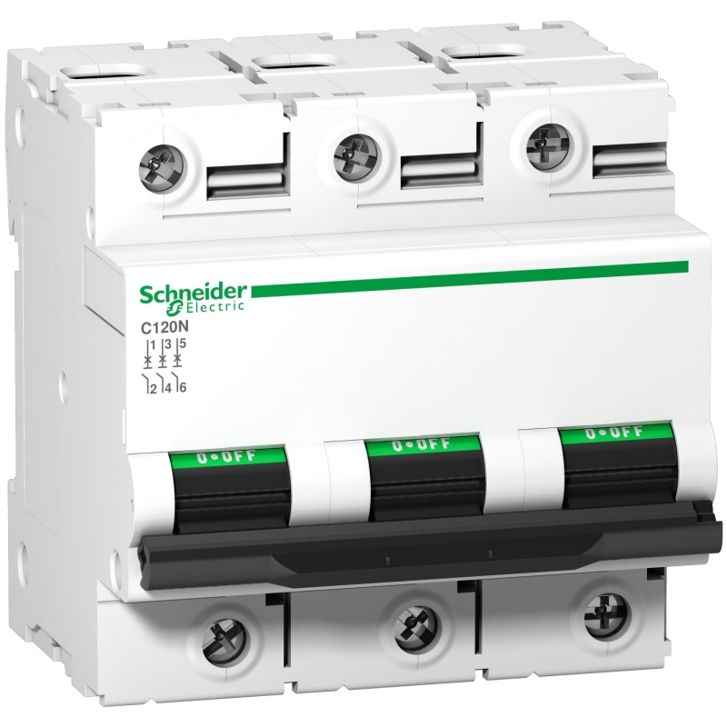 Автоматичен прекъсвач Schneider Acti9 iC120N 63A 3P C 10kA Автоматични прекъсвачи