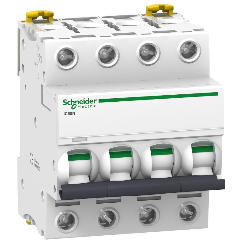 Автоматичен прекъсвач Schneider Acti9 iC60N 32A 4P C 6kA Автоматичен прекъсвач Schneider Acti9 iC60N 32A 4P C 6kA Автоматични прекъсвачи