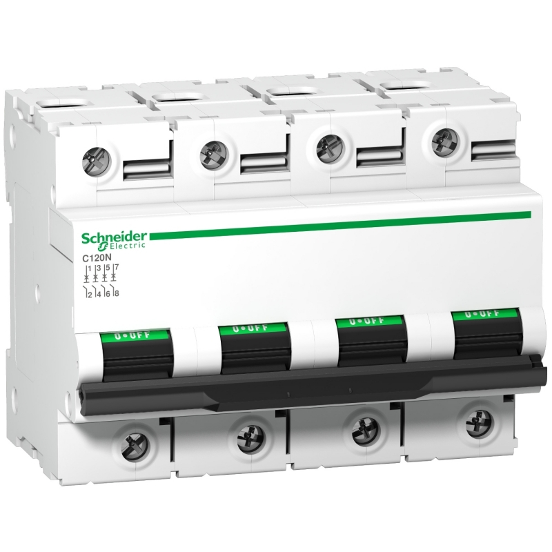 Автоматичен прекъсвач Schneider Acti9 iC120N 63A 4P C 10kA Автоматични прекъсвачи